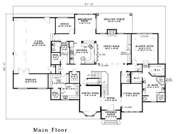 Contemporary Level One of Plan 61220