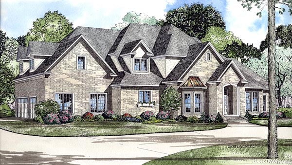Contemporary Plan with 4488 Sq. Ft., 4 Bedrooms, 4 Bathrooms, 3 Car Garage Elevation