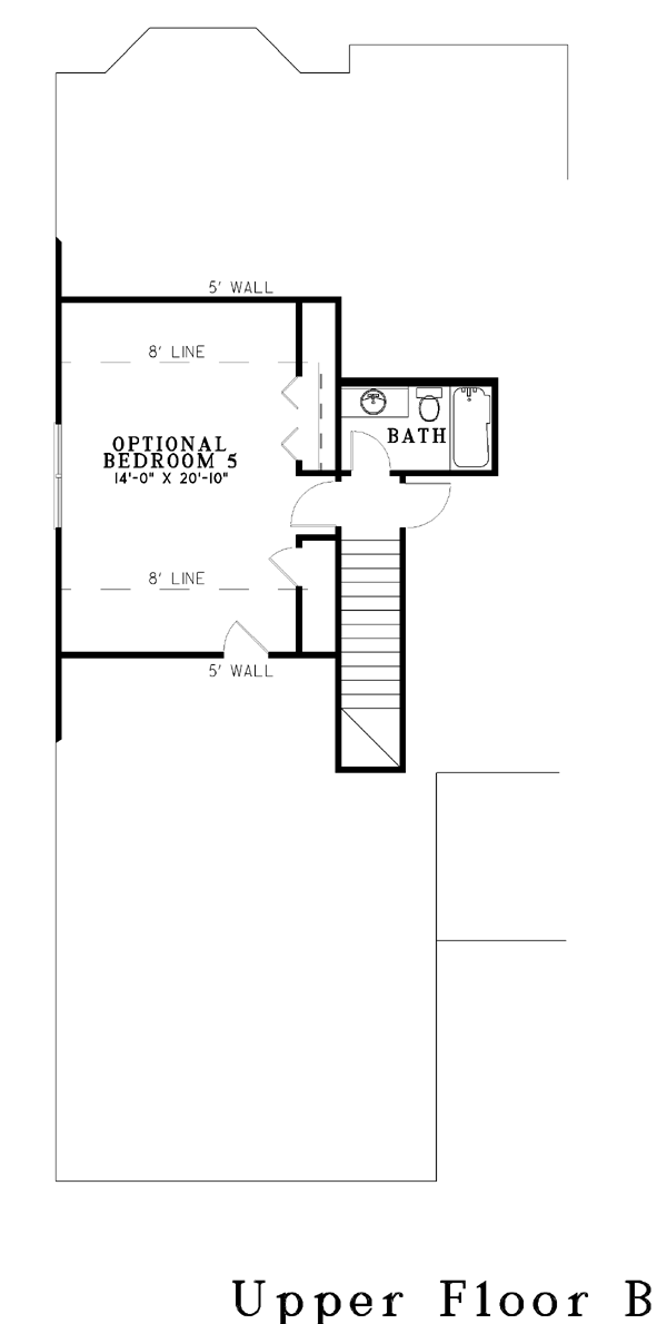 Colonial One-Story Level Three of Plan 61230