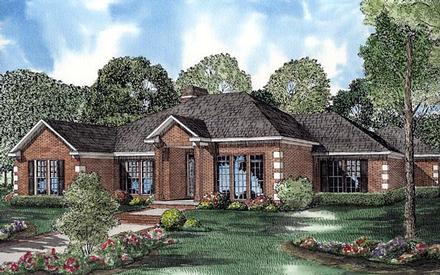 Contemporary One-Story Elevation of Plan 61240