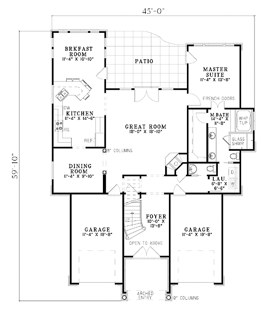 Contemporary Level One of Plan 61242