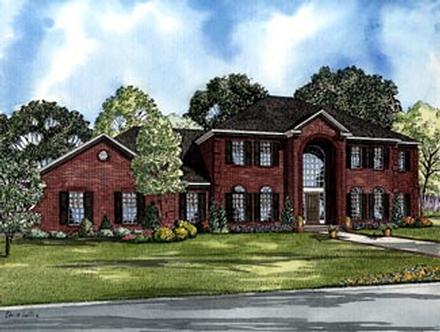 Colonial Elevation of Plan 61249