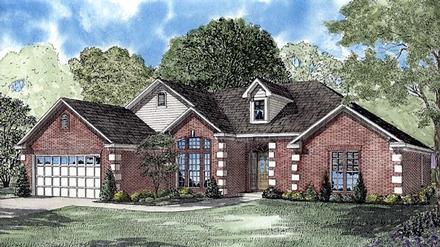 Contemporary One-Story Elevation of Plan 61254