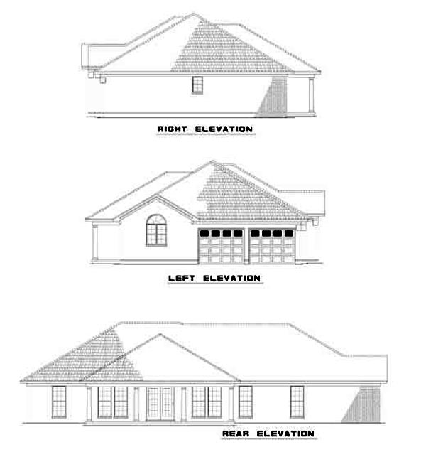 Contemporary, European, Ranch Plan with 1913 Sq. Ft., 4 Bedrooms, 2 Bathrooms, 2 Car Garage Picture 17