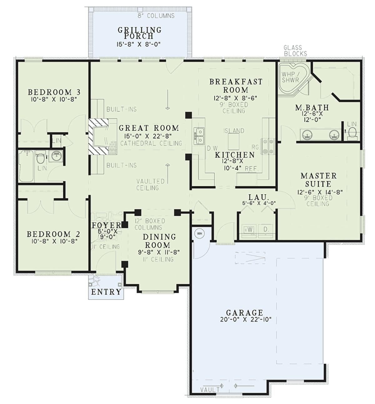 European One-Story Level One of Plan 61270