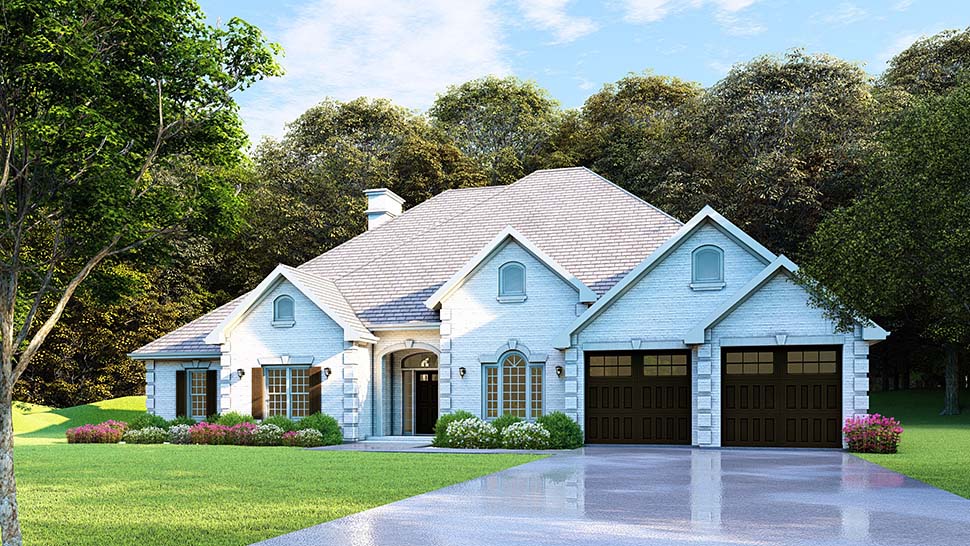 Traditional Plan with 2525 Sq. Ft., 4 Bedrooms, 3 Bathrooms, 2 Car Garage Picture 13