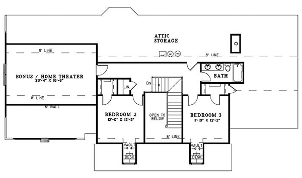 Cape Cod Level Two of Plan 61272