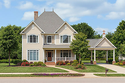 Victorian Elevation of Plan 61302