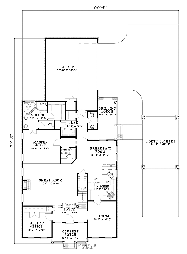 Cape Cod Level One of Plan 61314