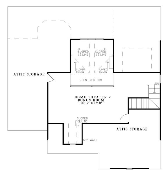 One-Story Traditional Level Two of Plan 61320