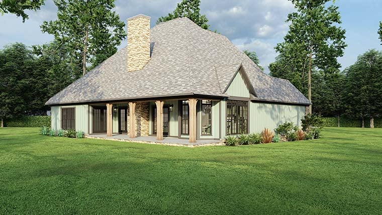 Craftsman, Traditional Plan with 2481 Sq. Ft., 3 Bedrooms, 3 Bathrooms, 2 Car Garage Picture 3