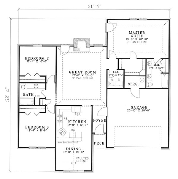 Traditional Level One of Plan 61348