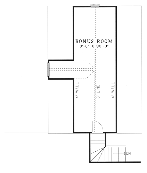 One-Story Level Two of Plan 61360