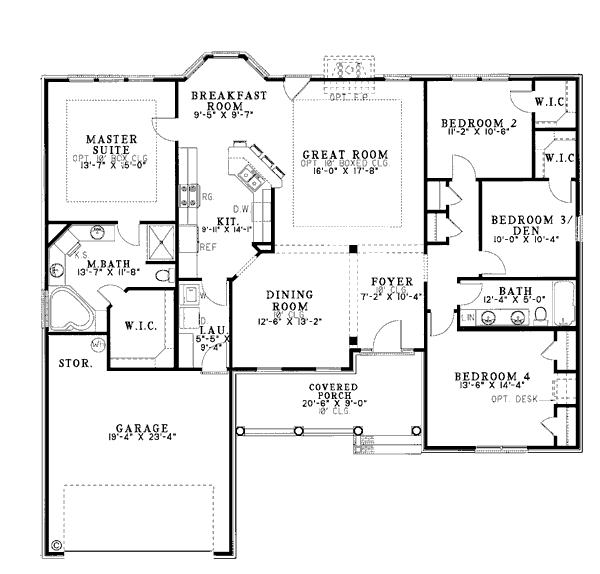 One-Story Level One of Plan 61371