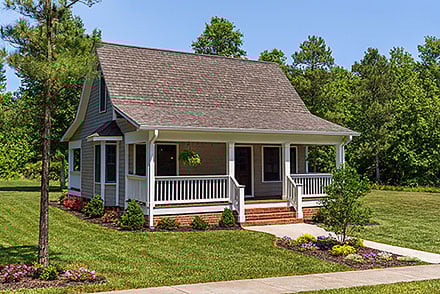 Cape Cod Cottage Country Elevation of Plan 61388