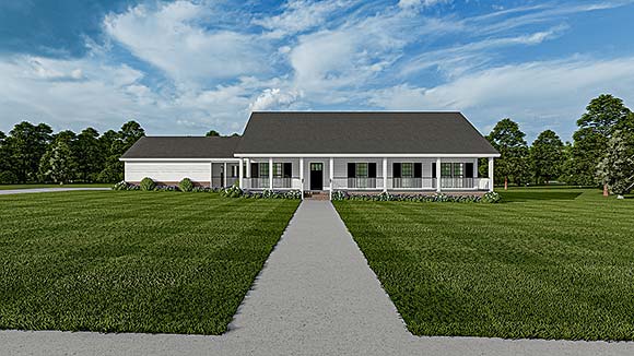 House Plan 61392 Elevation