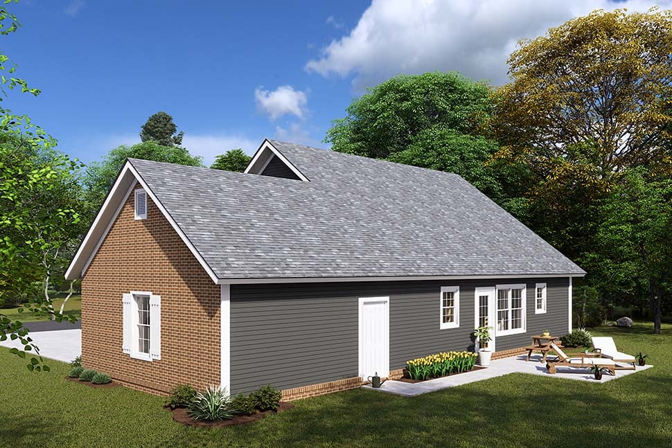 Cape Cod, Country, Southern Plan with 1717 Sq. Ft., 3 Bedrooms, 3 Bathrooms, 2 Car Garage Picture 5