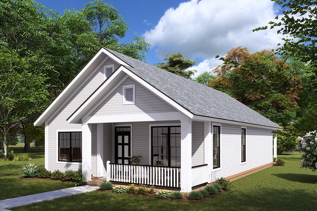 Plan 61404 | Traditional Style with 3 Bed, 2 Bath