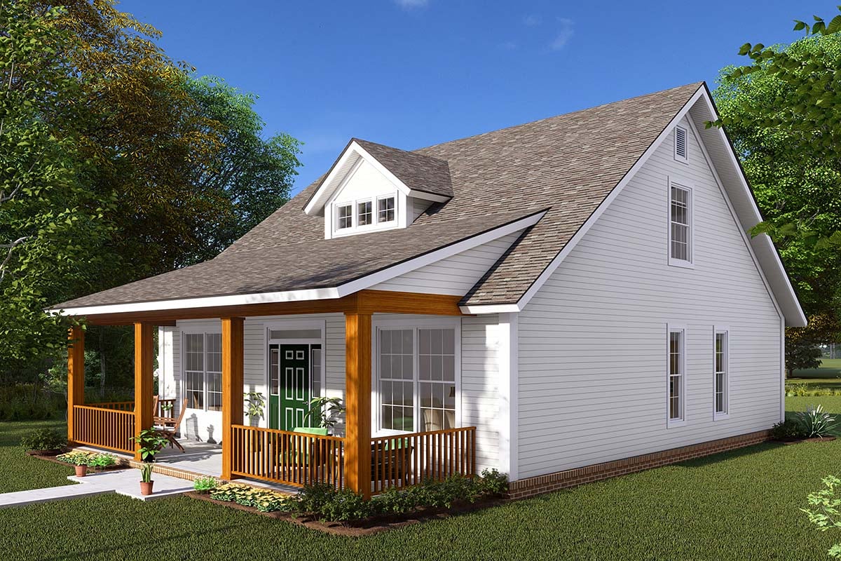 Cabin, Cape Cod, Southern Plan with 1717 Sq. Ft., 3 Bedrooms, 3 Bathrooms Picture 2