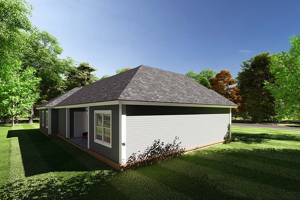 Craftsman, Traditional Plan with 1451 Sq. Ft., 3 Bedrooms, 2 Bathrooms, 2 Car Garage Picture 5