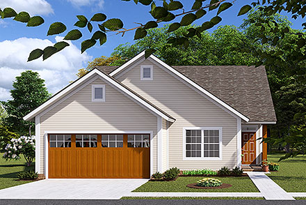 House Plan 61409 Elevation