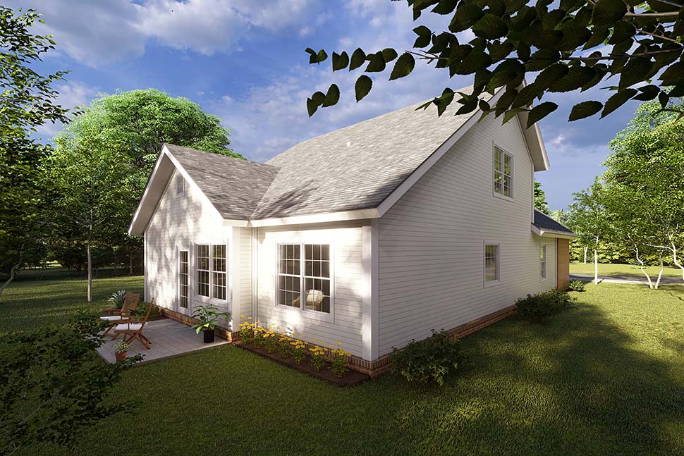Traditional Plan with 1549 Sq. Ft., 3 Bedrooms, 3 Bathrooms, 2 Car Garage Picture 4