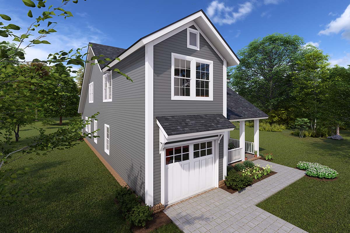 Traditional Plan with 1622 Sq. Ft., 3 Bedrooms, 3 Bathrooms, 1 Car Garage Picture 3