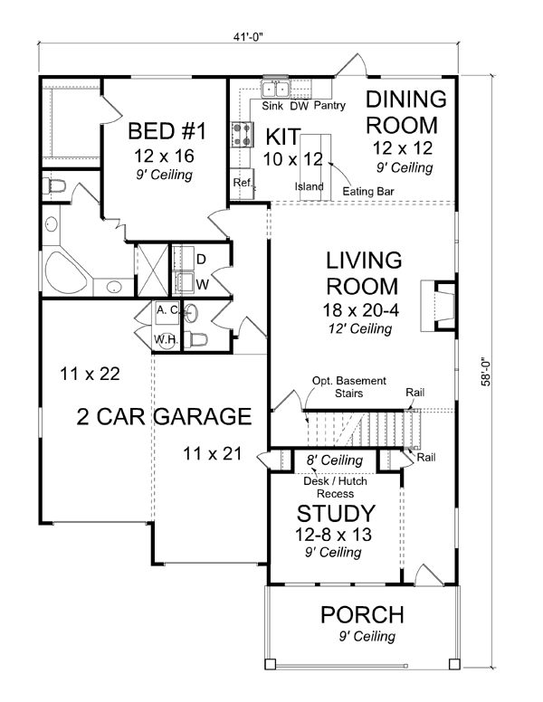 Traditional Level One of Plan 61412