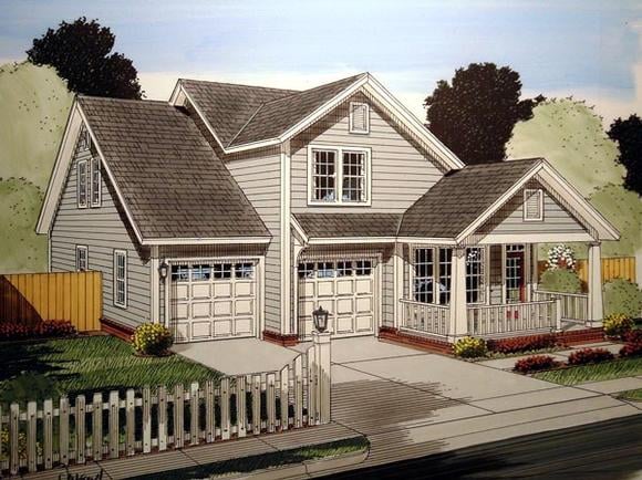 House Plan 61412 Elevation