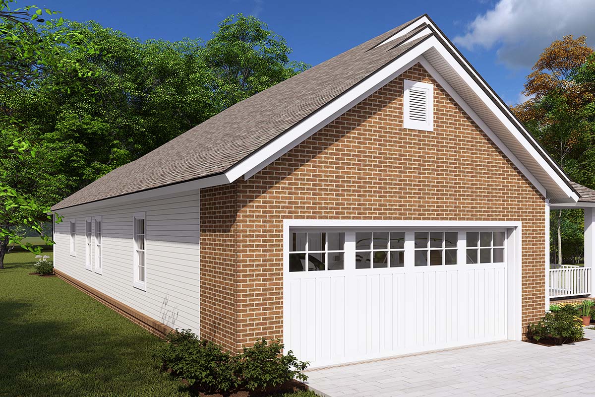 Traditional Plan with 1780 Sq. Ft., 3 Bedrooms, 2 Bathrooms, 2 Car Garage Picture 3