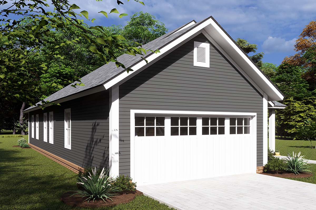 Traditional Plan with 1545 Sq. Ft., 3 Bedrooms, 2 Bathrooms, 2 Car Garage Picture 3