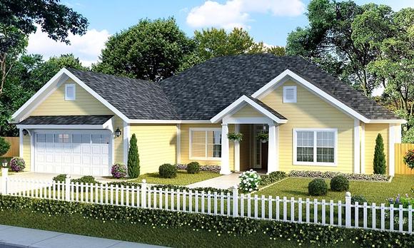 House Plan 61417 Elevation