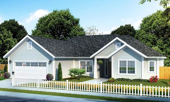 House Plan 61420 Elevation