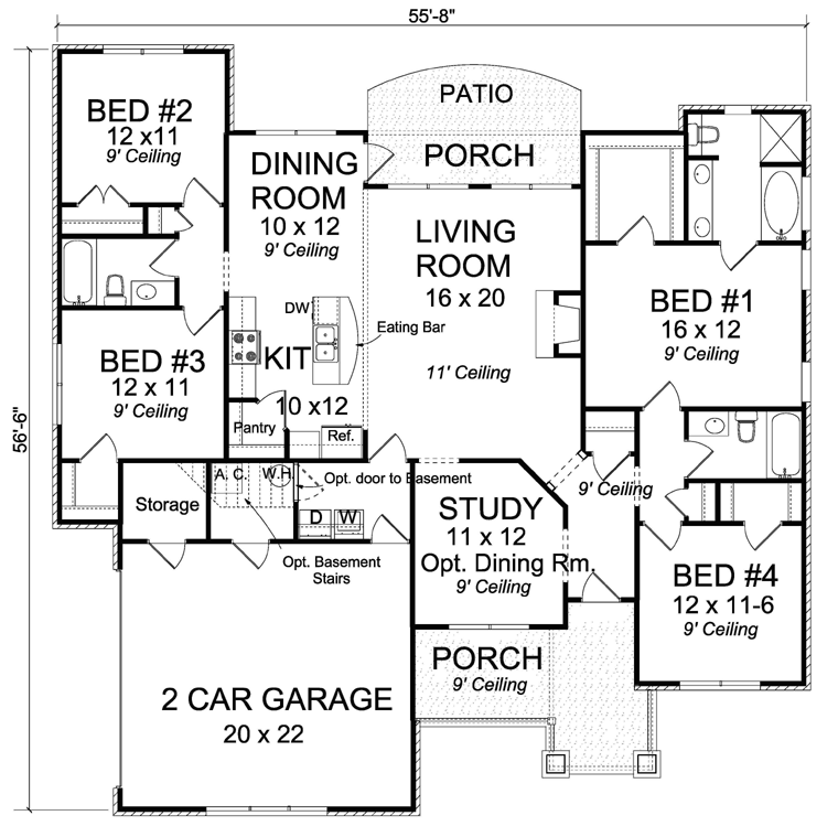 Traditional Level One of Plan 61423