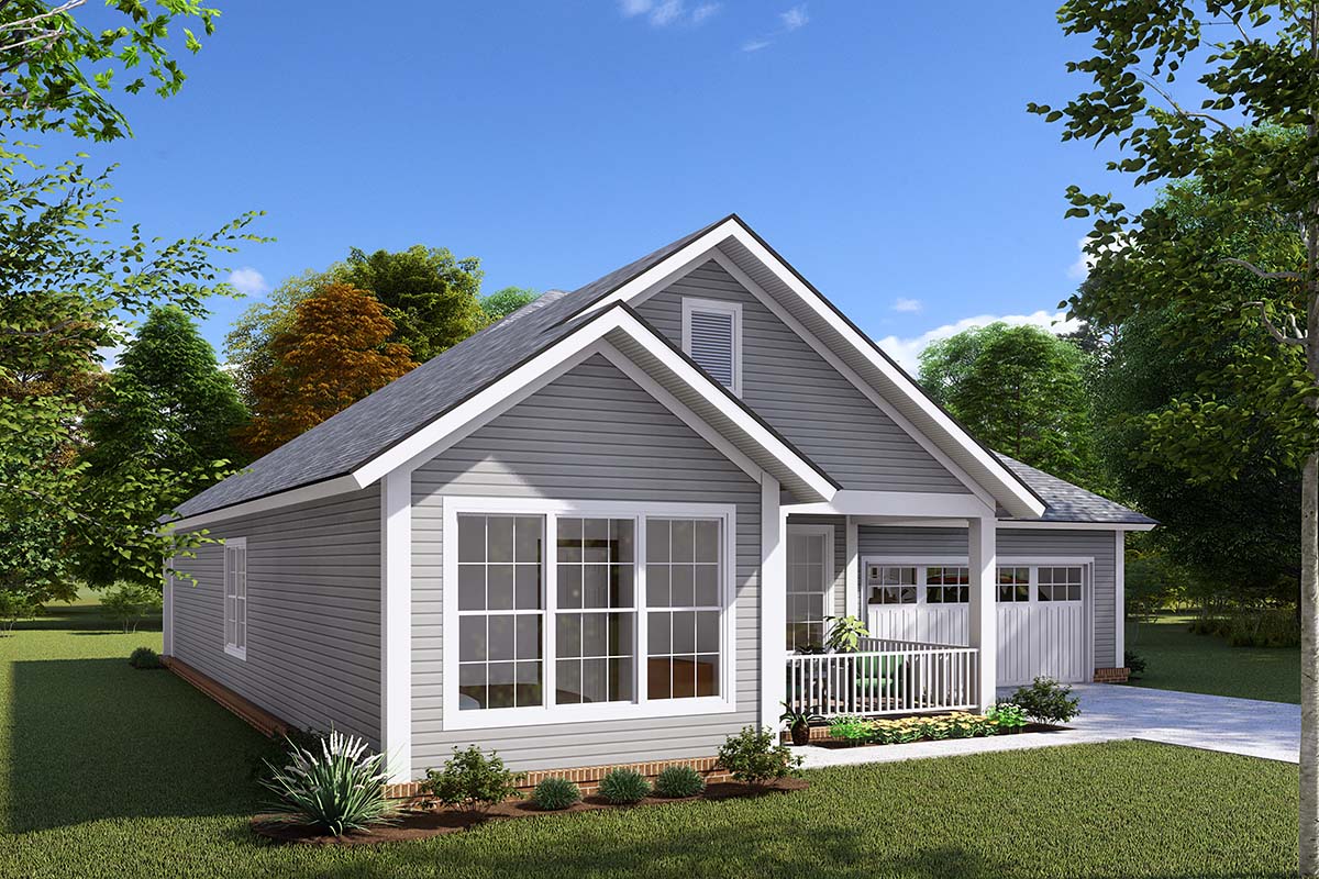 Traditional Plan with 1679 Sq. Ft., 3 Bedrooms, 2 Bathrooms, 2 Car Garage Picture 3