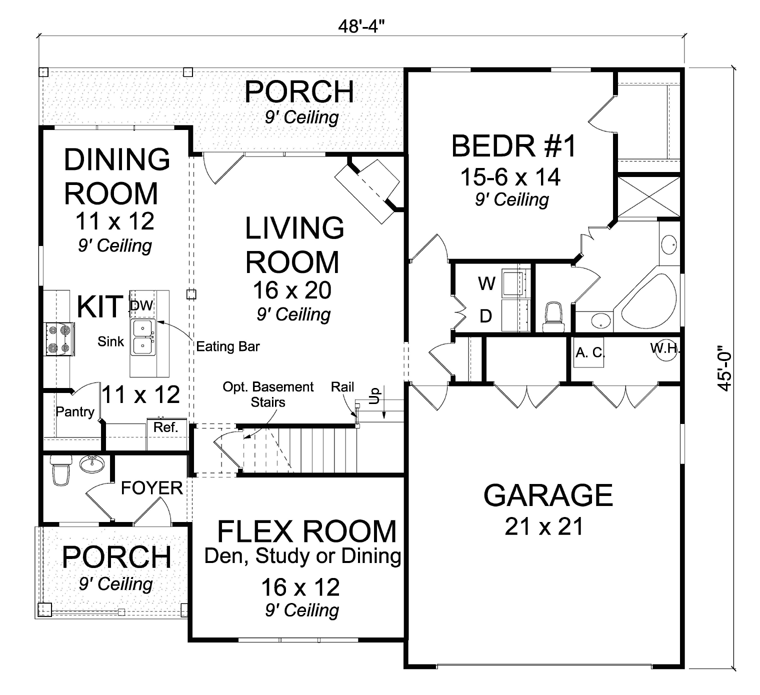 Traditional Level One of Plan 61425