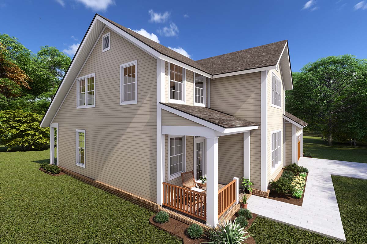 Traditional Plan with 1958 Sq. Ft., 3 Bedrooms, 3 Bathrooms, 2 Car Garage Picture 3