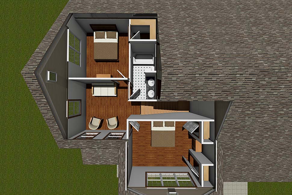 Traditional Plan with 1958 Sq. Ft., 3 Bedrooms, 3 Bathrooms, 2 Car Garage Picture 7