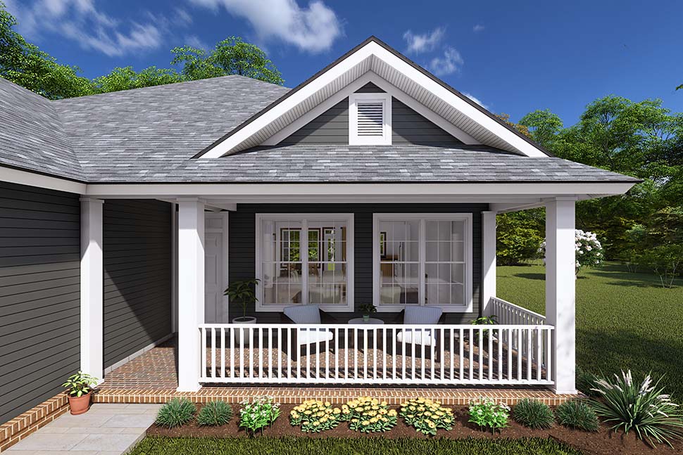 Traditional Plan with 1598 Sq. Ft., 3 Bedrooms, 2 Bathrooms, 2 Car Garage Picture 4