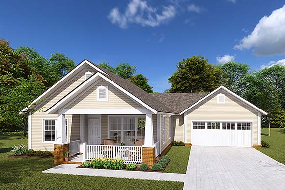 House Plan 61428 Elevation