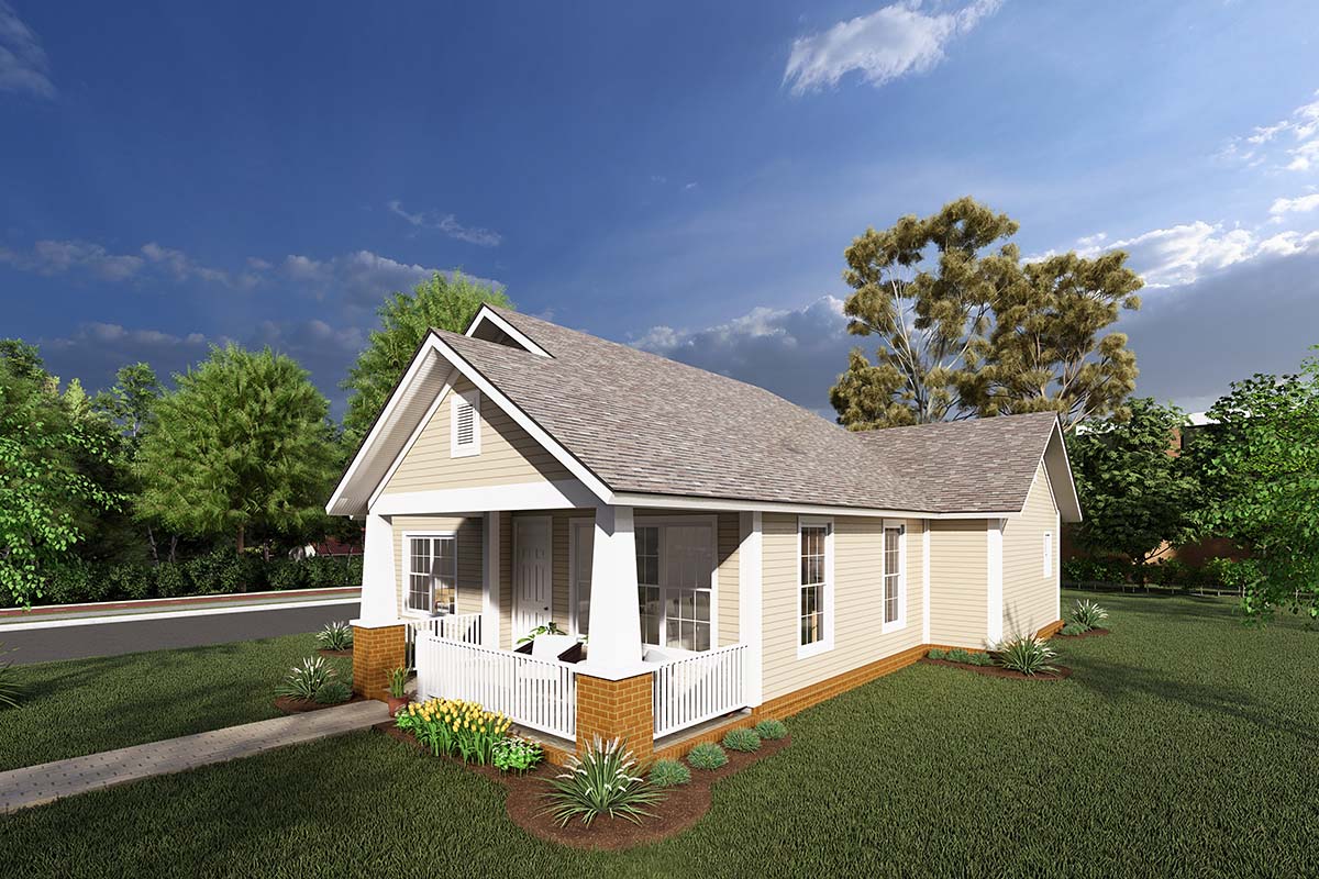 Traditional Plan with 1147 Sq. Ft., 2 Bedrooms, 2 Bathrooms Picture 2