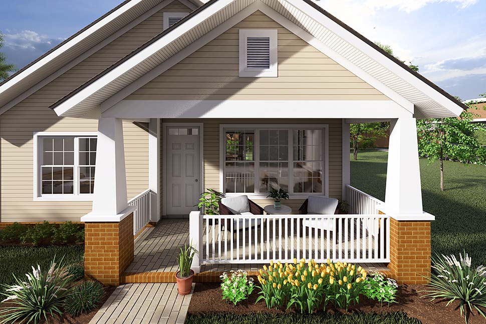 Traditional Plan with 1147 Sq. Ft., 2 Bedrooms, 2 Bathrooms Picture 4