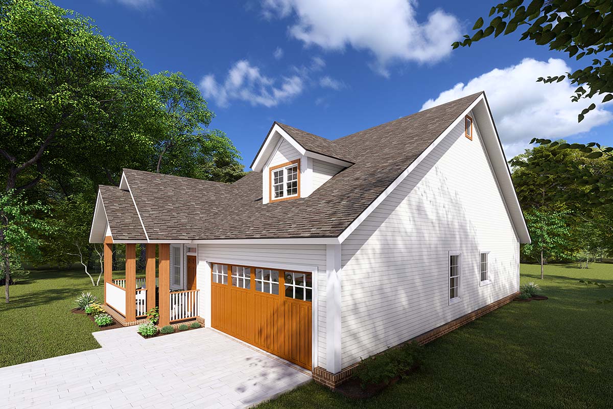 Traditional Plan with 1570 Sq. Ft., 3 Bedrooms, 2 Bathrooms, 2 Car Garage Picture 2