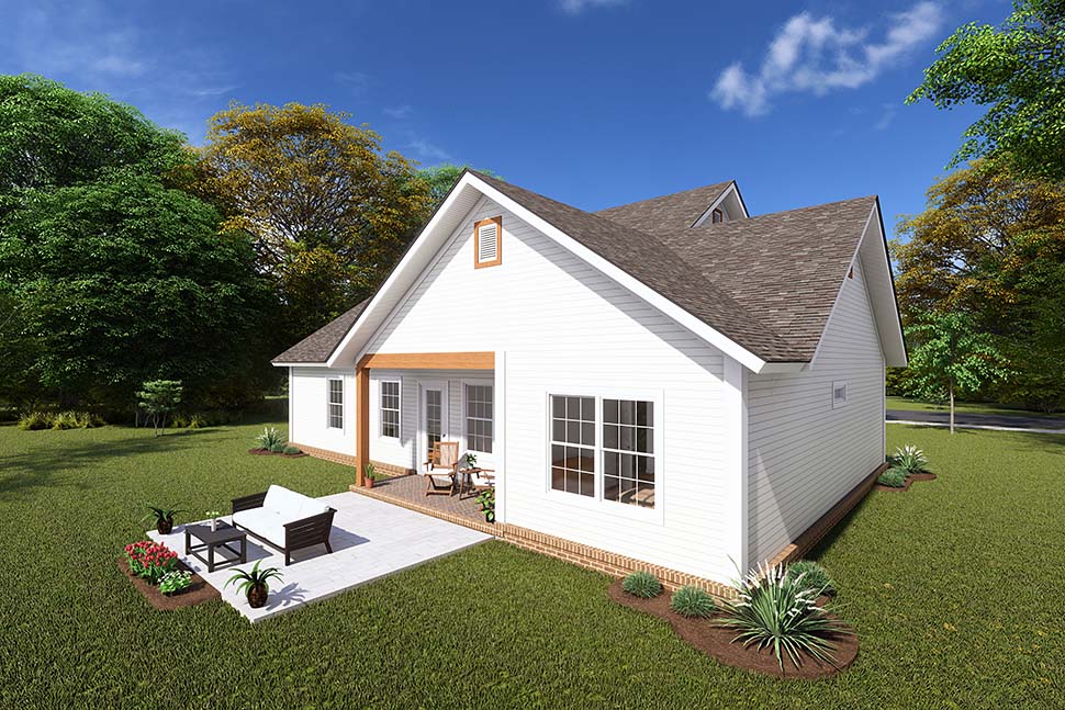 Traditional Plan with 1570 Sq. Ft., 3 Bedrooms, 2 Bathrooms, 2 Car Garage Picture 5