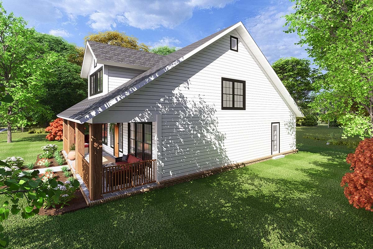 Cape Cod, Country, Southern, Traditional Plan with 2066 Sq. Ft., 3 Bedrooms, 3 Bathrooms Picture 2
