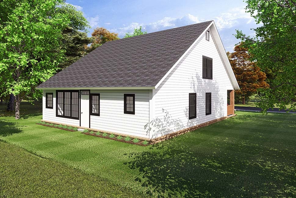 Cape Cod, Country, Southern, Traditional Plan with 2066 Sq. Ft., 3 Bedrooms, 3 Bathrooms Picture 4
