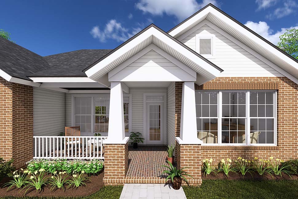 Bungalow, Traditional Plan with 2062 Sq. Ft., 4 Bedrooms, 3 Bathrooms, 3 Car Garage Picture 4