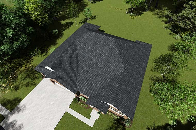 Bungalow, Traditional Plan with 2062 Sq. Ft., 4 Bedrooms, 3 Bathrooms, 3 Car Garage Picture 6