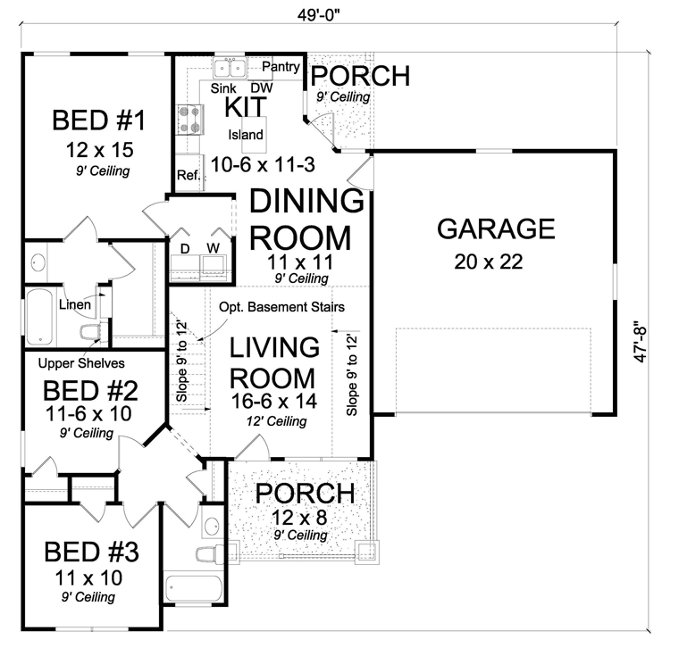 Traditional Level One of Plan 61449