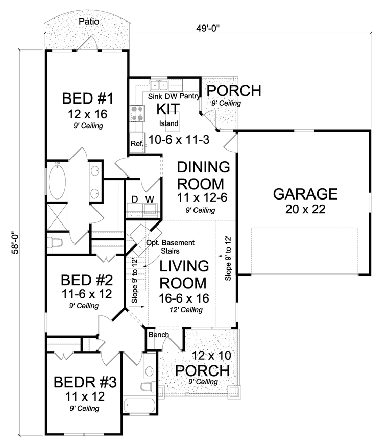 Traditional Level One of Plan 61450